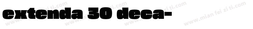 extenda 30 deca字体转换